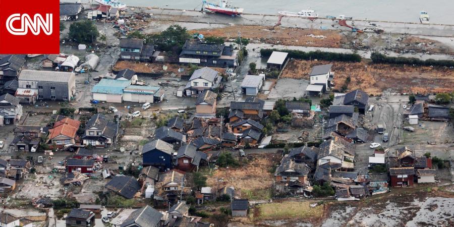 خريطة تظهر مدى شدة زلزال اليابان وحجم الأضرار الناجمة عنه