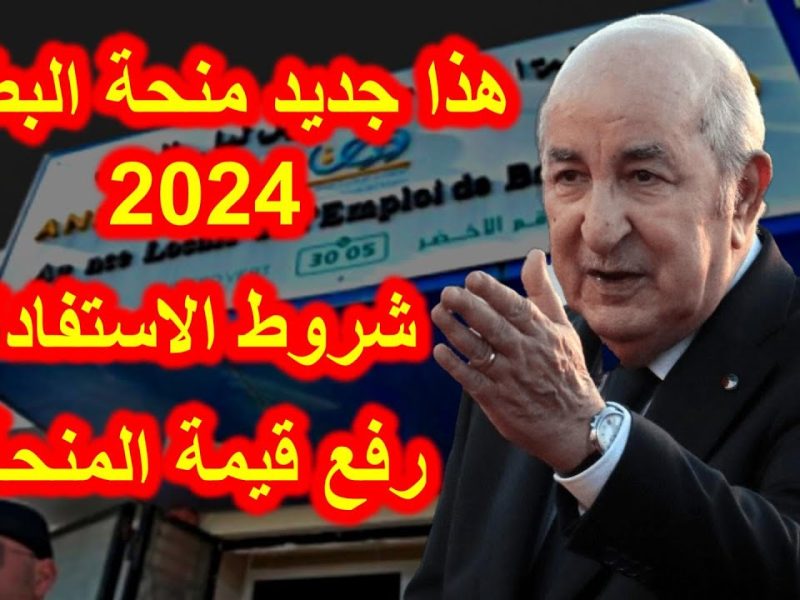 بالشروط والمتطلبات سجل الان في منحة البطالة بالجزائر 2024 بالأوراق اللازمة