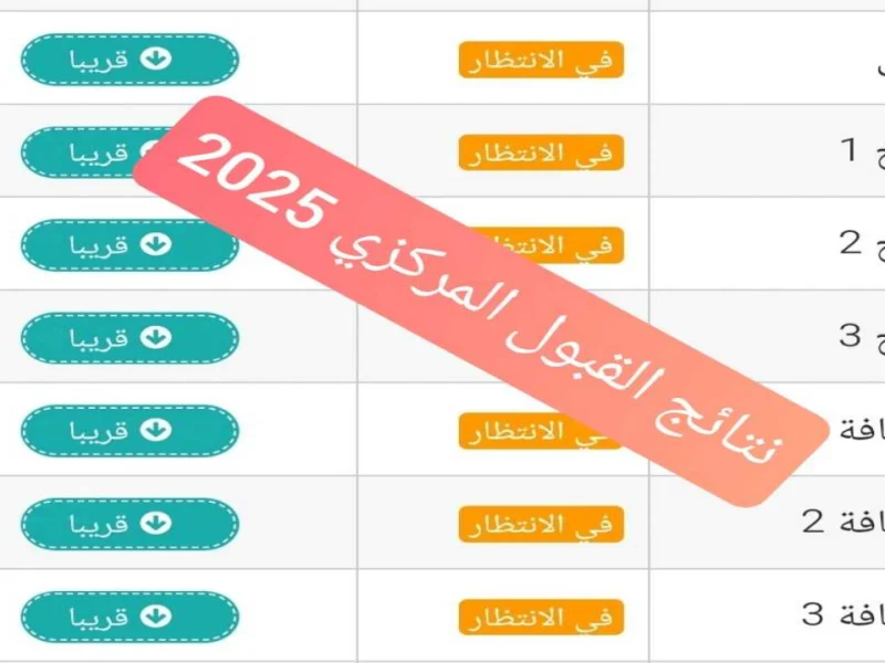 استظهار ” موقع ” مباشر من أجل الحصول علي نتائج القبول المركزي العراق