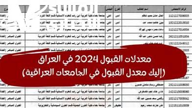 معدلات القبول في الجامعات العراقية رابط الإطلاع على نتائج القبول المركزي 2025