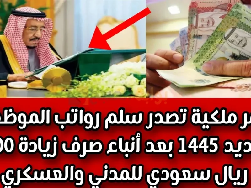 بعد الزيادات بأمر ملكي .. زيادة رواتب الموظفين 1446 لشهر أكتوبر 2024