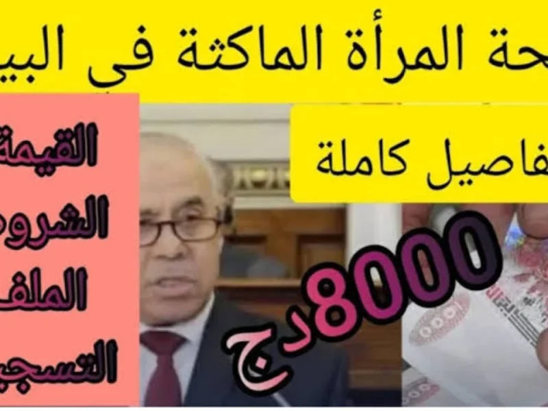 الوكالة الوطنية للشغيل تعلنها الآن رابط تسجيل في منحة المرأة الماكثة في البيت بالجزائر