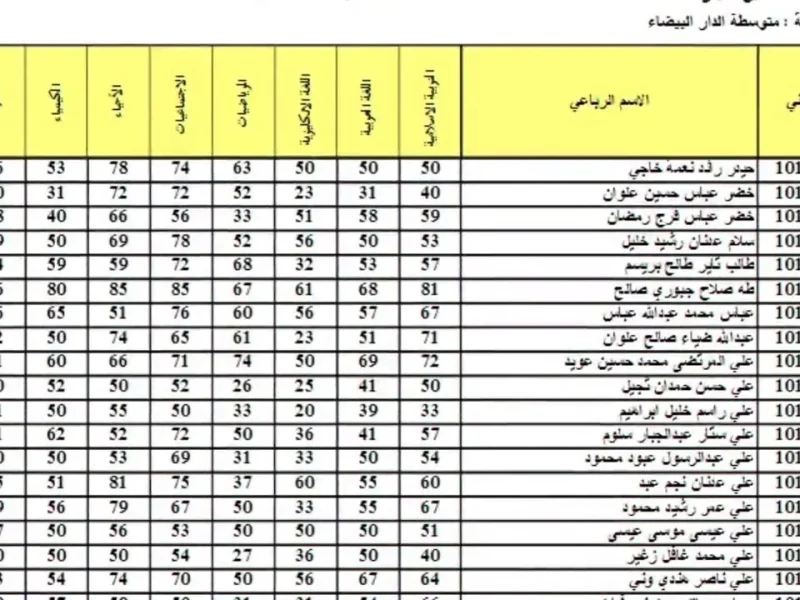 للدور الثاني صدرت الآن رابط نتائج اعتراضات السادس الاعدادي 2024