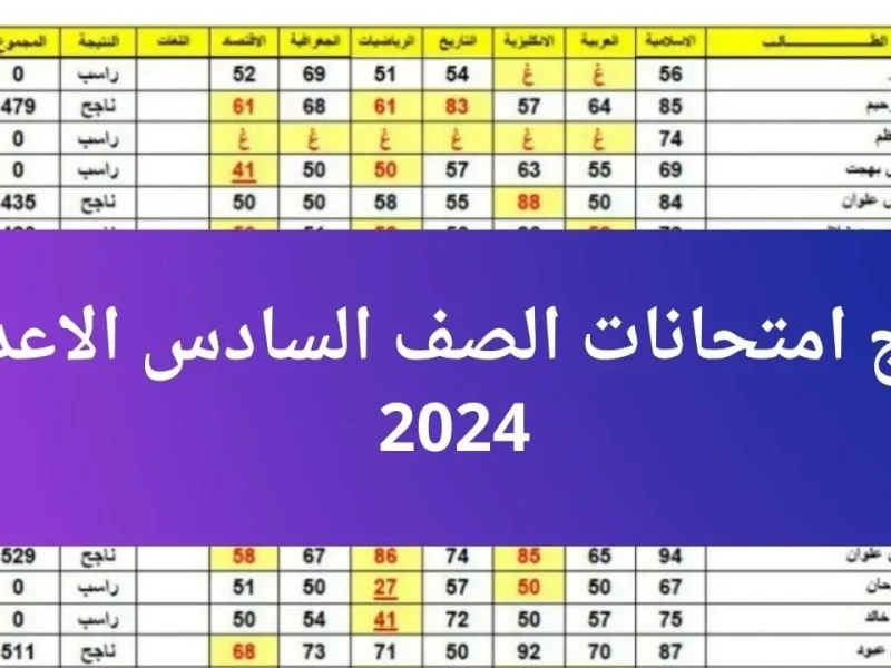 التربية العراقية تعلن نتائج السادس الاعدادي الدور الثاني ٢٠٢٤