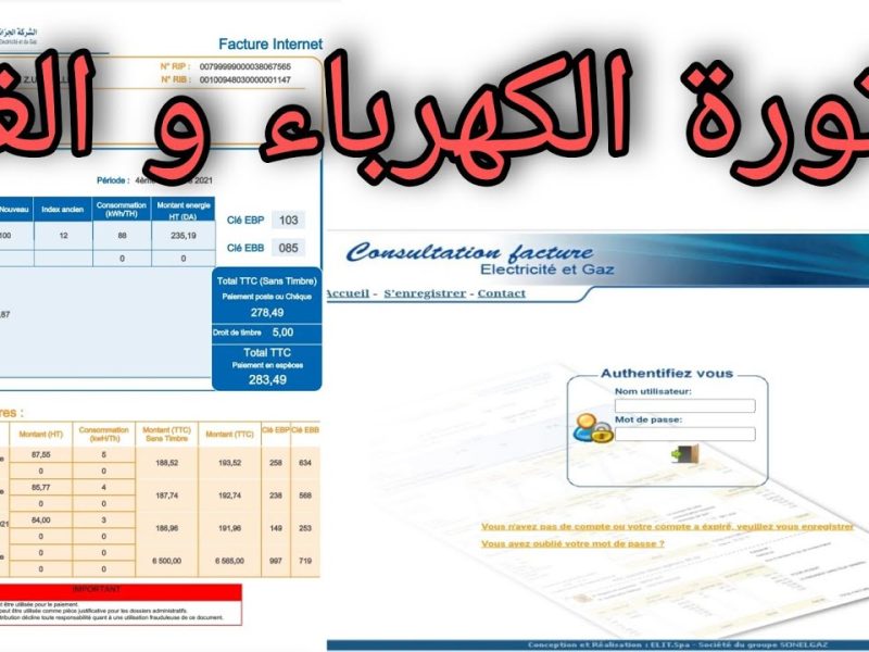 سددها من النت .. تسديد فاتورة الكهرباء والغاز بالبطاقة الذهبية في الجزائر