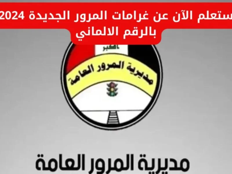 الغرامة اتسجلت على أور فورًا.. سداد غرامة المرور بالرقم الألماني 2025 في العراق