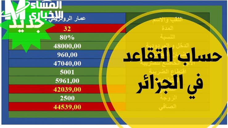 خطوات حساب نسبة التقاعد و معاش التقاعد في الجزائر وفقاً للحماية الإجتماعية