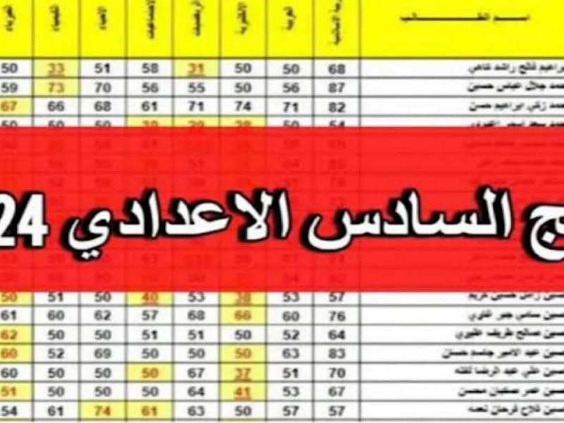 من هنا لجميع وعموم المحافظات العراقية نتائج السادس الاعدادي الدور الثالث 2024 العراق