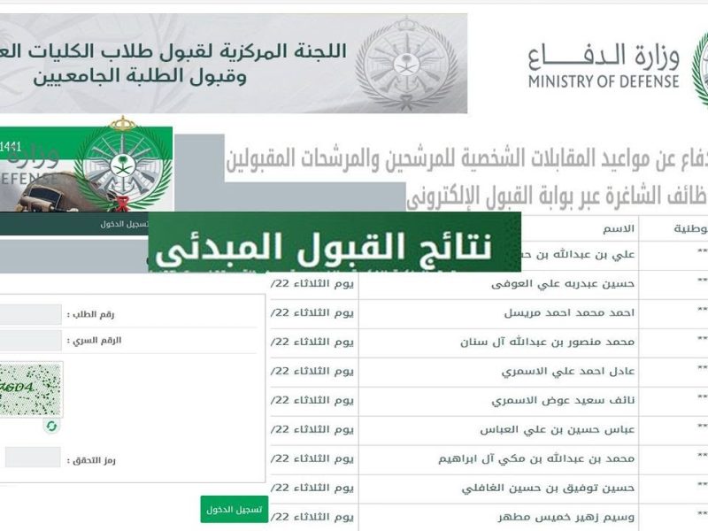 الدفاع السعودي يعلن نتائج القبول بالتجنيد الموحد 2024 بالشروط المطلوبة