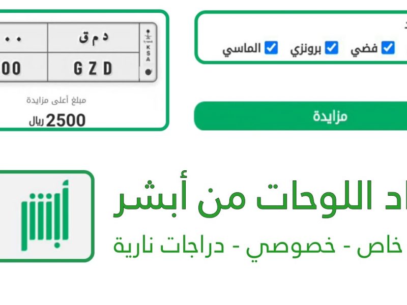 الاشتراك في مزاد اللوحات المميزة والمرور السعودي يوضح التفاصيل