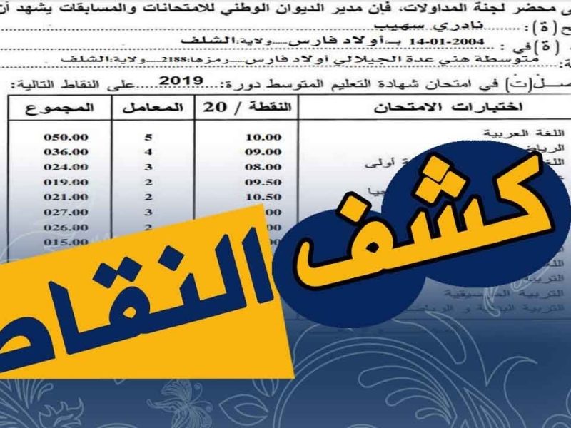 رابط موقع فضاء أولياء التلاميذ لاستخراج كشف نقاط 1446 – 2024 في الجزائر