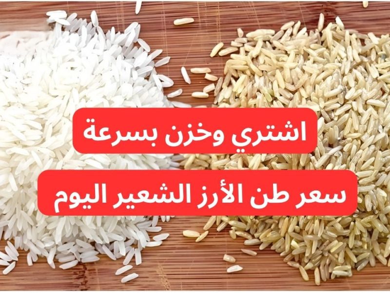 في جميع المحلات سعر طن الأرز الشعير اليوم الثلاثاء 7/1/2025