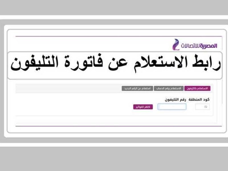 سدد الآن بالرقم المنزلي خطوات دفع واستعلام فاتورة التليفون الأرضي