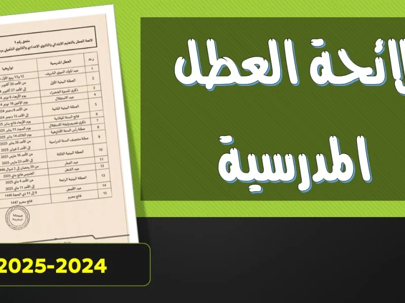 توقيت العطلات الآن .. تعرف علي رزنامة العطل المدرسية في المغرب 2025 للمواطنين