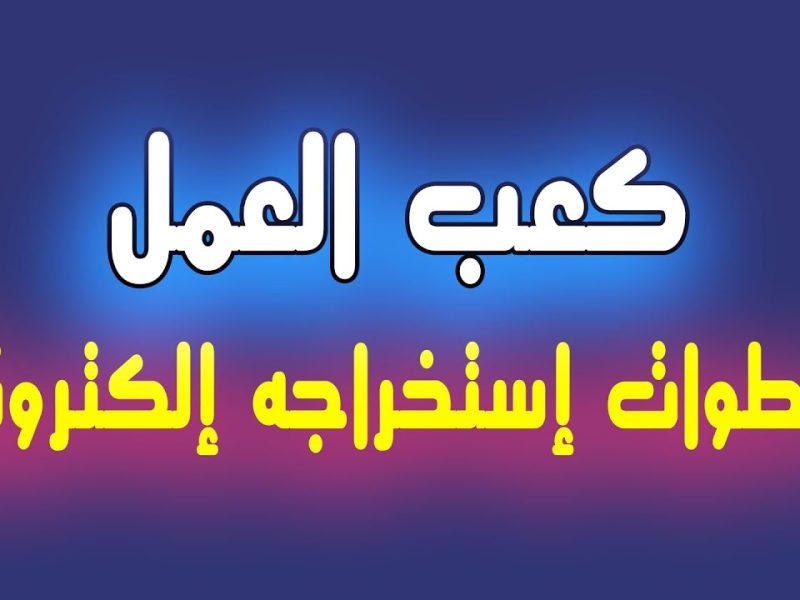 تسهيلات جديدة من وزارة العمل.. استخراج كعب العمل وقياس المهارات أصبح إلكترونيا وبضغطة زر
