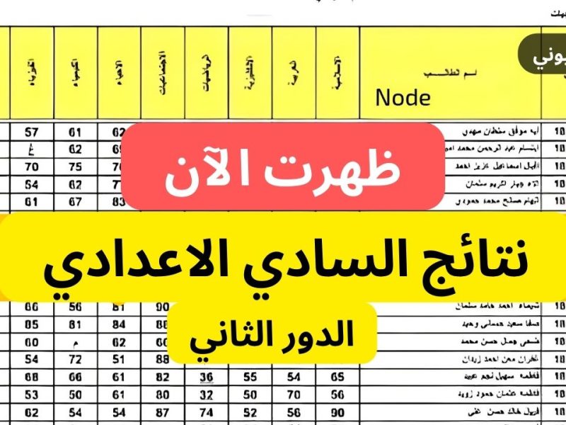 خطوات الاستعلام عن نتائج السادس الاعدادي الدور الأول 2025