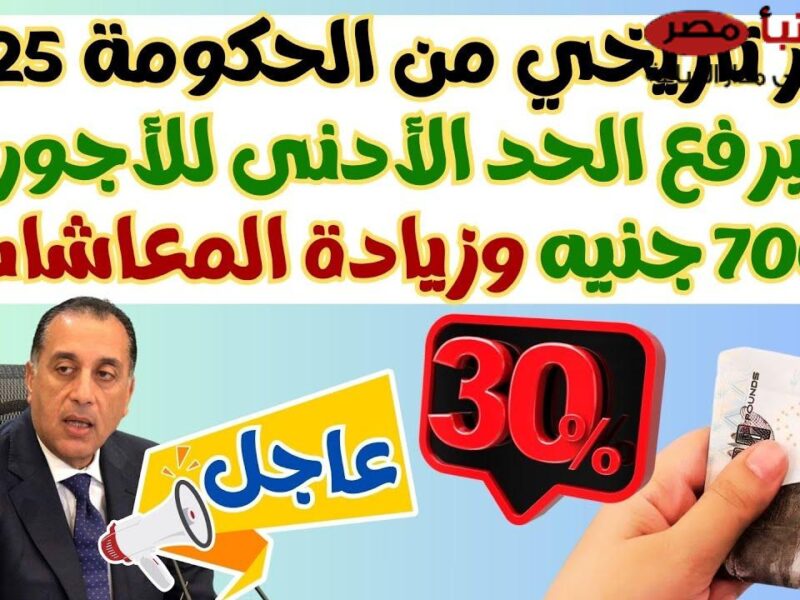 بمواعيد الصرف الحد الأدنى الجديد للأجور لعام 2025