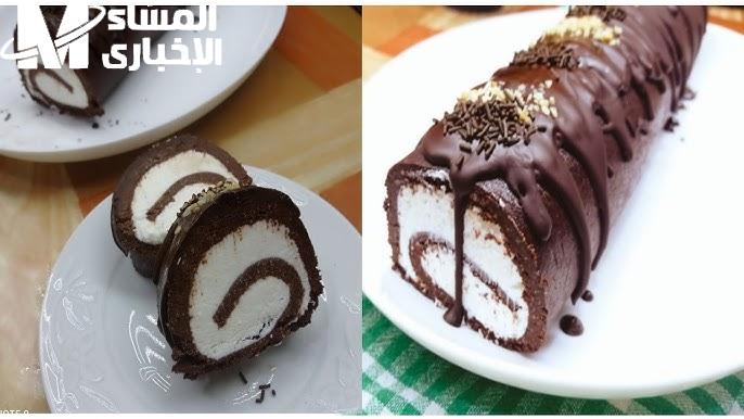 عمل كيكة السويسرول الشهية
