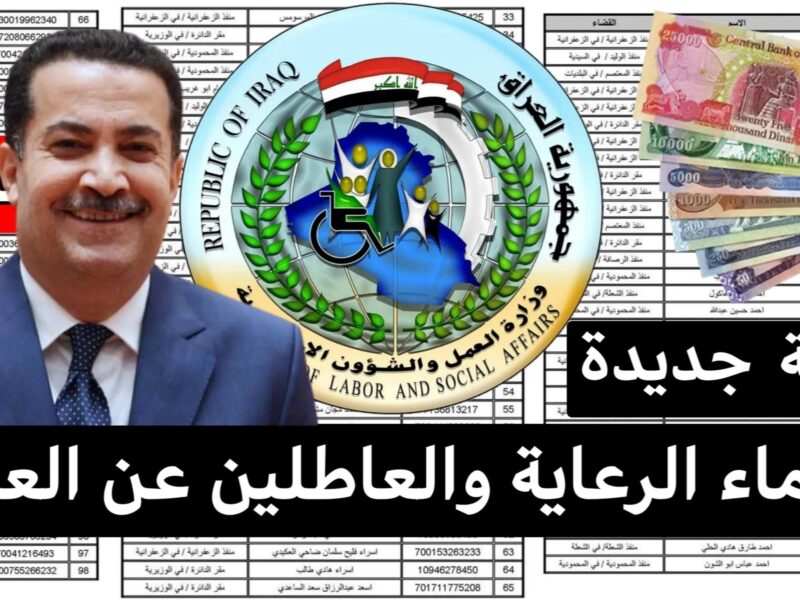 الوجبة نازلة رسمي .. أسماء المشمولين في الرعاية الاجتماعية شهر أبريل 2025 كشف الأسماء
