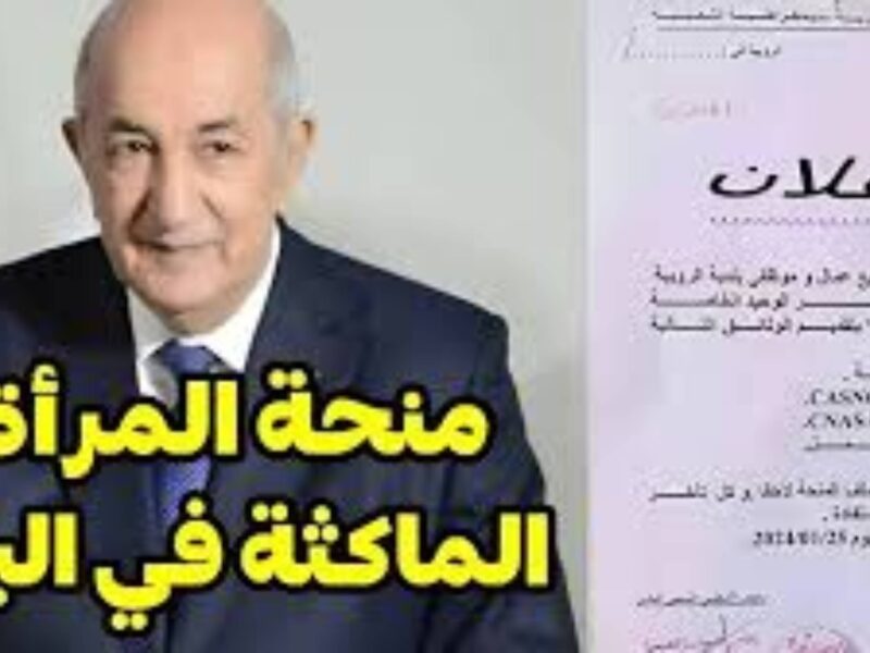 تسجيلك مضمون.. من هُنـا موقع الوكالة الوطنية للتشغيل تُعلن خطوات التسجيل علي منحة المرأة الماكثة بالبيت في الجزائر