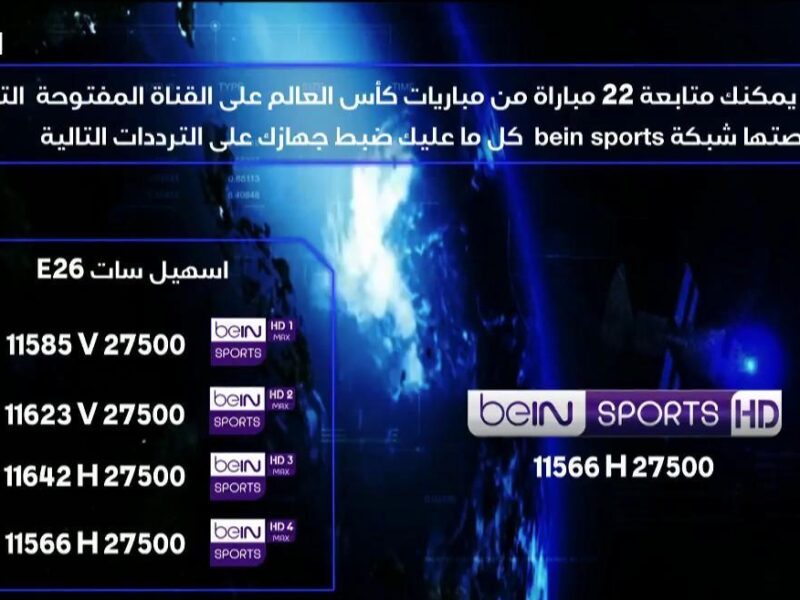 خلّي شاشتك تنور بكل ماتش وماتخليش ولا لقطة تفوتك.. اعرف التردد الجديد لقناة الرياضة بي ان سبورت اللي مكسرة الدنيا في 2025