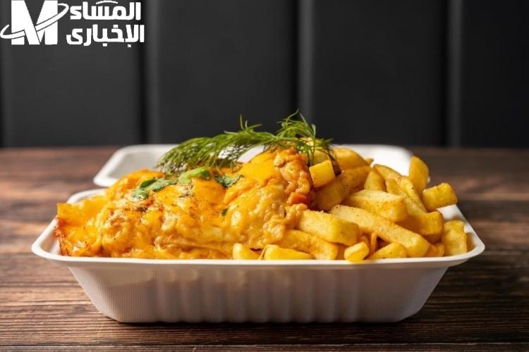 الجبنة غلّفت البطاطا.. بطاطا مقلية مع الدجاج وصلصة الجبنة كالمطاعم قنبلة نكهة