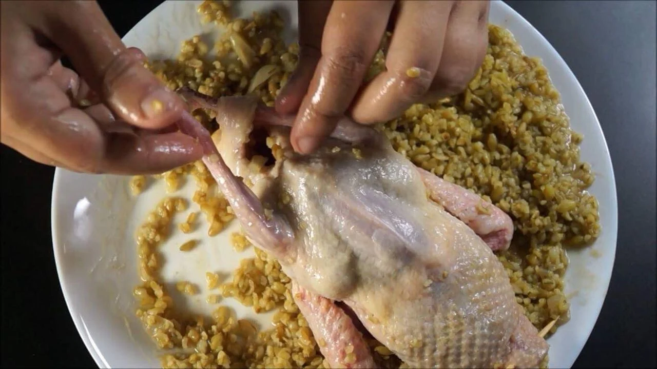 عمل الحمام بالفريك