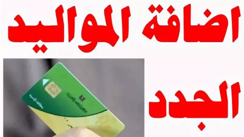 التموين وسّع حضنه للمواليد.. خطوات إضافة المواليد للبطاقة التموينية 2025 بسهولة
