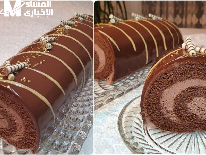 حلوى باردة سهلة..أسرع طريقة عمل السويسرول البارد في المنزل