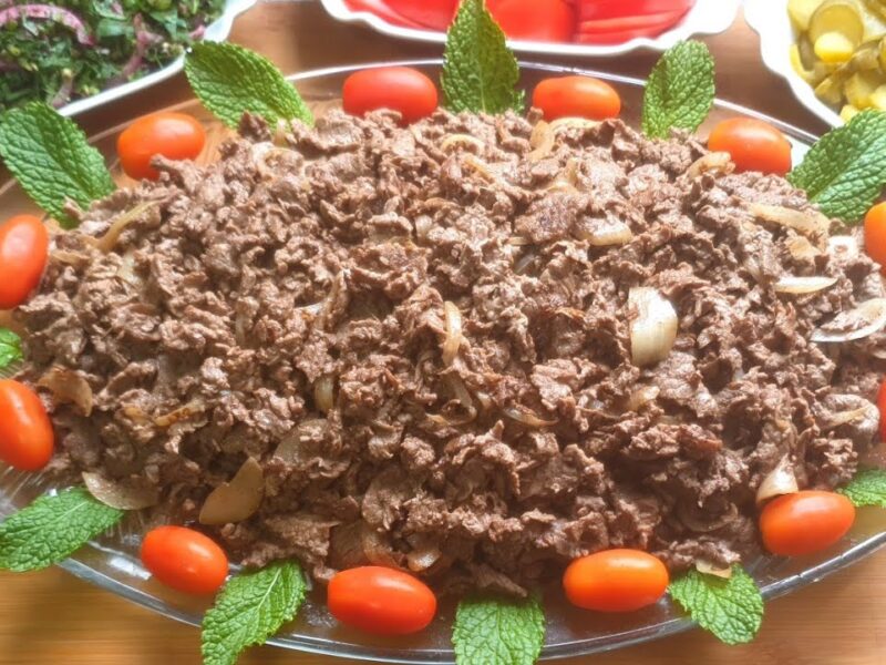 الشاورما نزلت على السلطة .. سلطة الشاورما بالبقدونس طعم خرافي