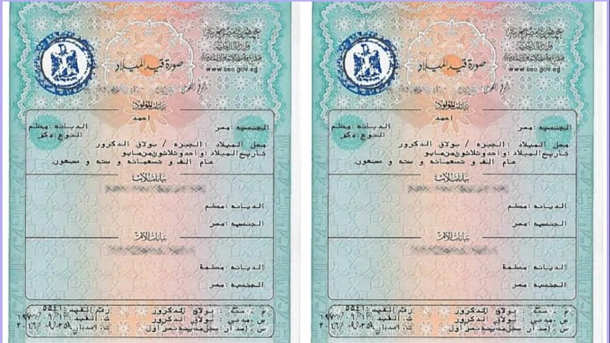 استخراج شهادة ميلاد الطفل للحاضنين