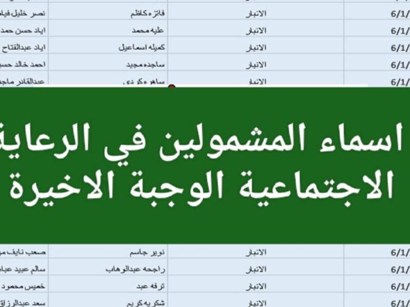 اللينك شغال دلوقتي… اعرف بسرعة إذا اسمك طلع في المشمولين بالرعاية الاجتماعية 2025 من منصة مظلتي العراقية