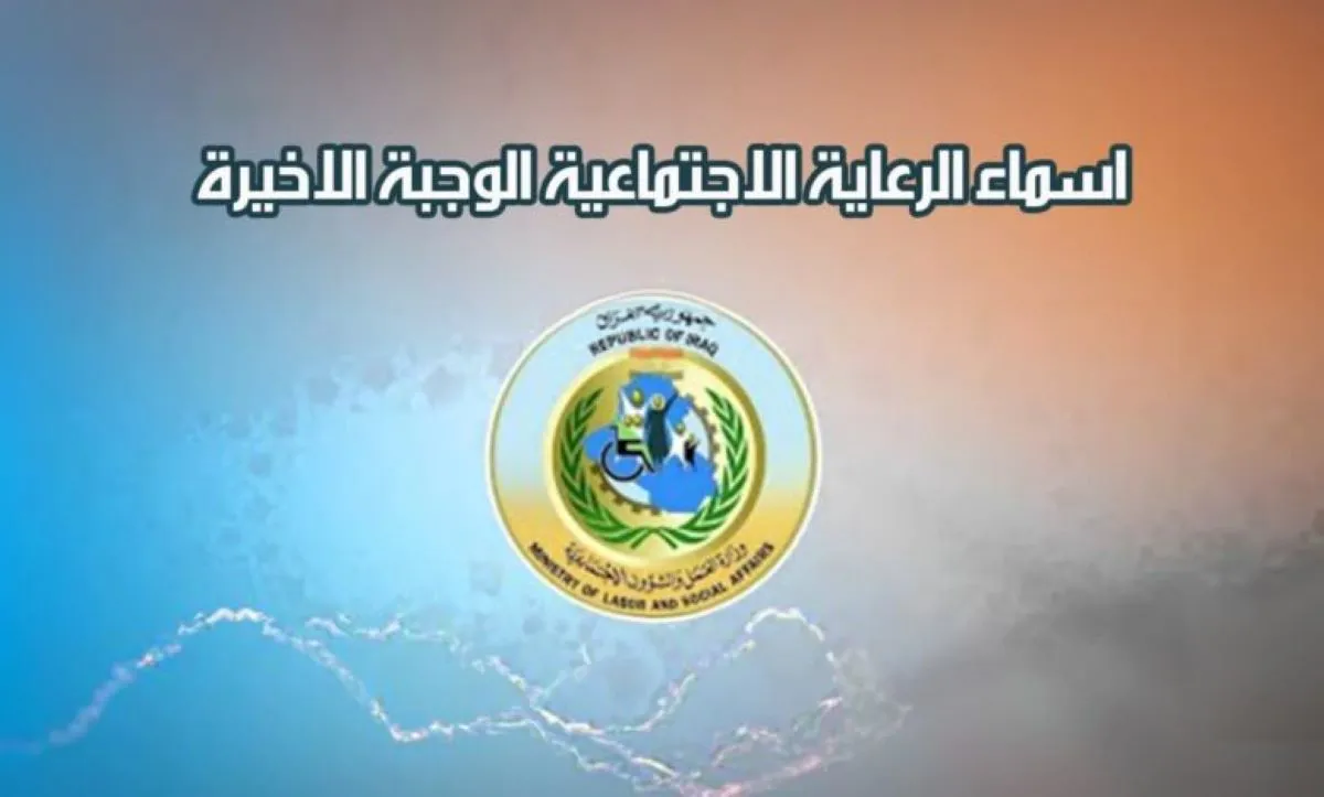 أسماء المشمولين بالرعاية الاجتماعية