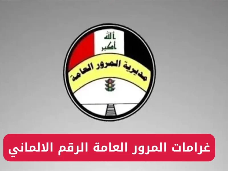 عربيتك عليها صوت .. استعلم عن غرامات المرور في العراق من خلال الرقم الألماني