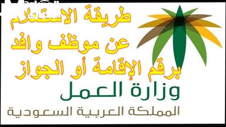 الاستعلام بقى لعبة سهلة.. الاستعلام عن وافد برقم الإقامة 1446 النتيجة فورية