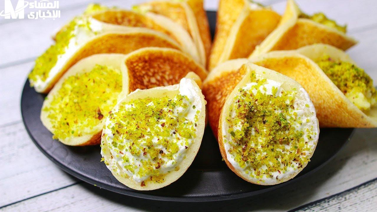 القطايف بالكريمة