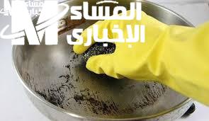 اللمعة ظهرت بمسحة بسيطة .. تنظيف الأواني المحروقة لمعة مطبخ