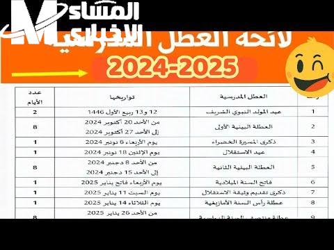 موعد العطل المدرسية والإجازات في المغرب 2025 فرحة منتظرة