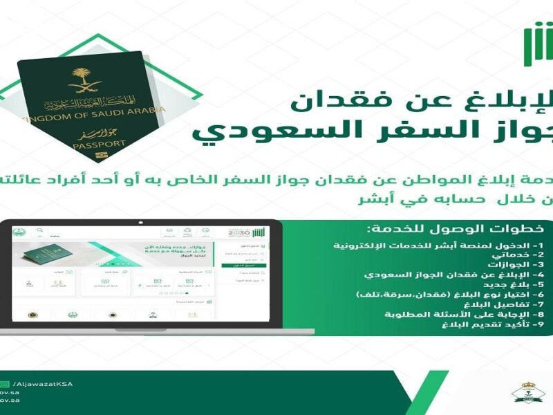 بلغ الحكومة وانت مرتاح.. اعرف إزاى تبلغ عن جواز سفر الضايع من على أبشر بخطوات سهلة وبسيطة