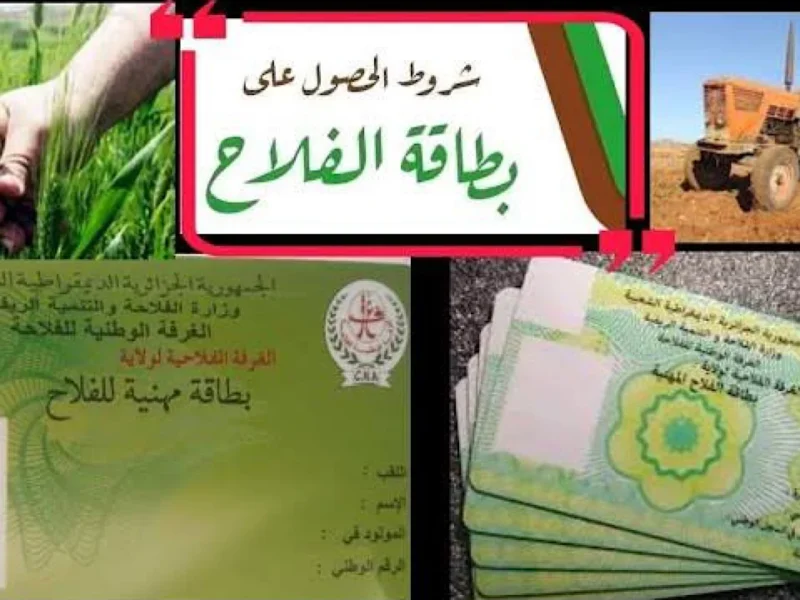 خدمة زراعية هامة بالجزائر.. طريقة الحصول على بطاقة الفلاح في الجزائر بخطوات سهلة