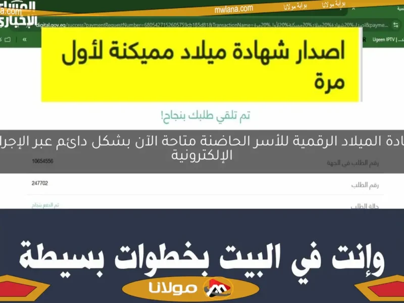 رقمية رسميًا على موبايلك .. ازاي تحصل على شهادة الميلاد الرقمية في موبايلك بسهولة تحويل ذكي
