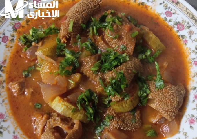 طريقة عمل الكرشة بالبصل