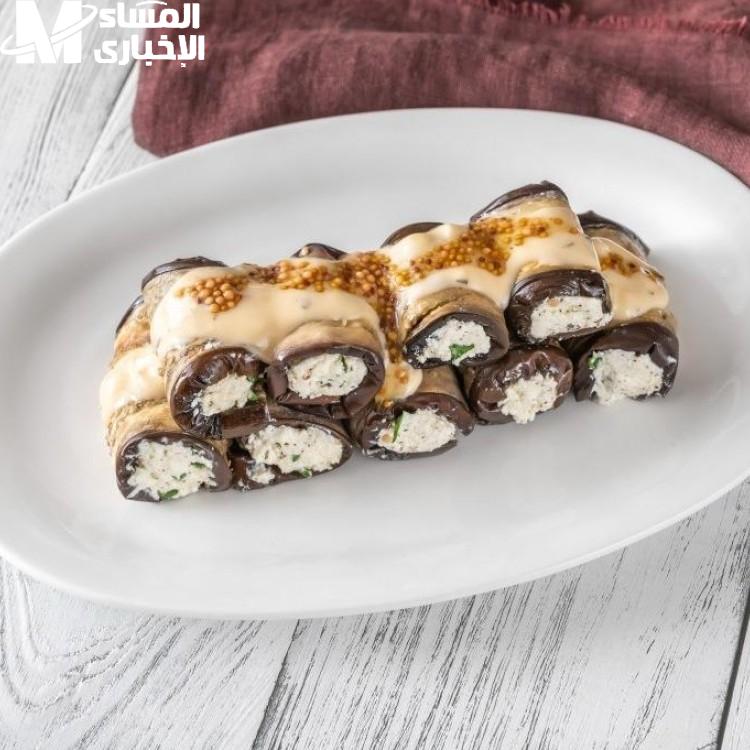 لفائف الباذنجان بحشوة الفيتا