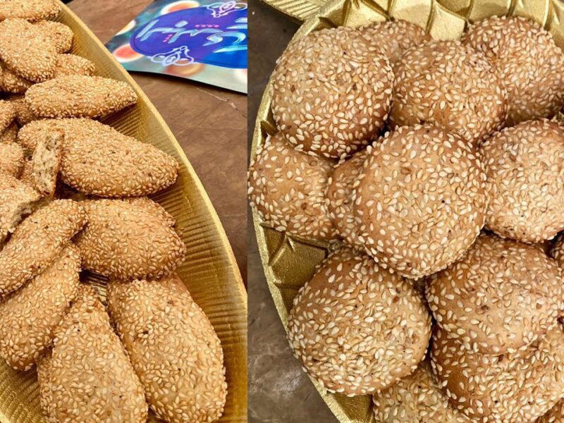 السمسم نط جوه البسكويت.. وصفة بسكويت السمسم المقرمش في 10 دقايق