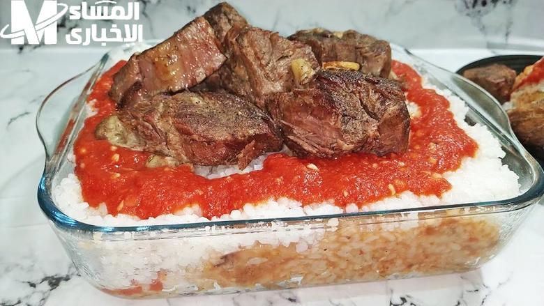 معلقة خل هتظبطها..طريقة عمل الفتة المصرى بالثوم والصلصلة
