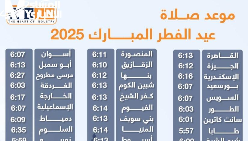 صلاة عيد الأضحى 2025 في القاهرة والمدن والمحافظات