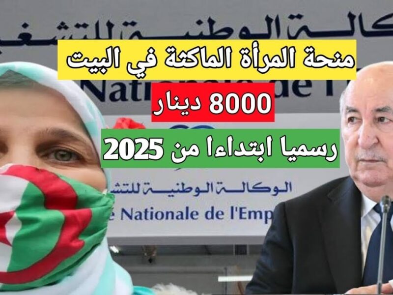 دعم المرأة؟.. الجزائر تمدد التسجيل لمنحة الماكثات في البيت