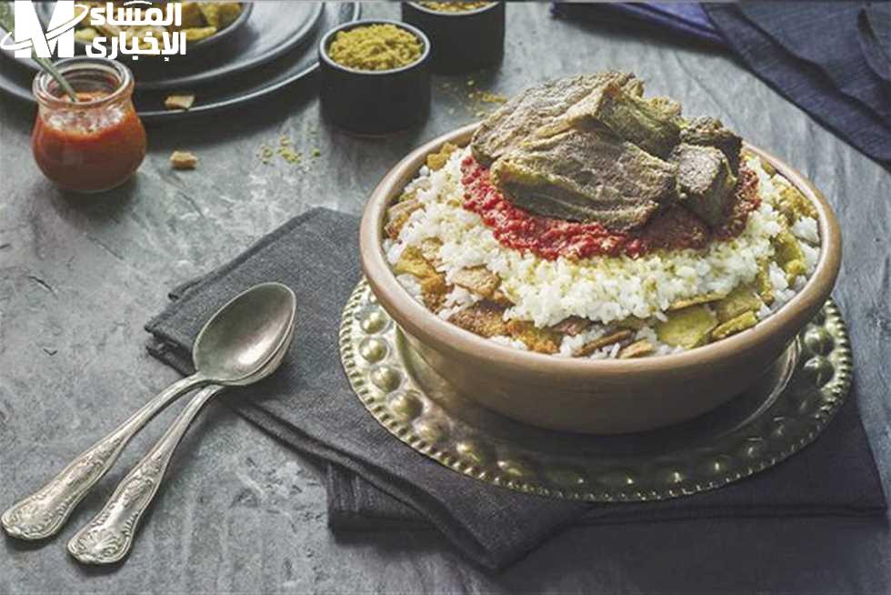 فتة الأرز باللحم
