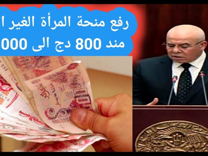 فرصة ما تتعوضش شوفيها.. منحة المرأة الماكثة بالبيت 8000 دج جاهزة ليكي دلوقتي