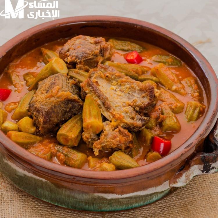 صينية البامية باللحم